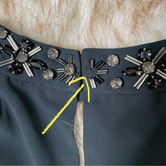 Ann Taylor beaded neck cutout blouse - Picture 10 of 10